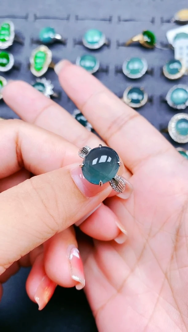 【闪购商品】翡翠戒指银S925镶嵌11111111