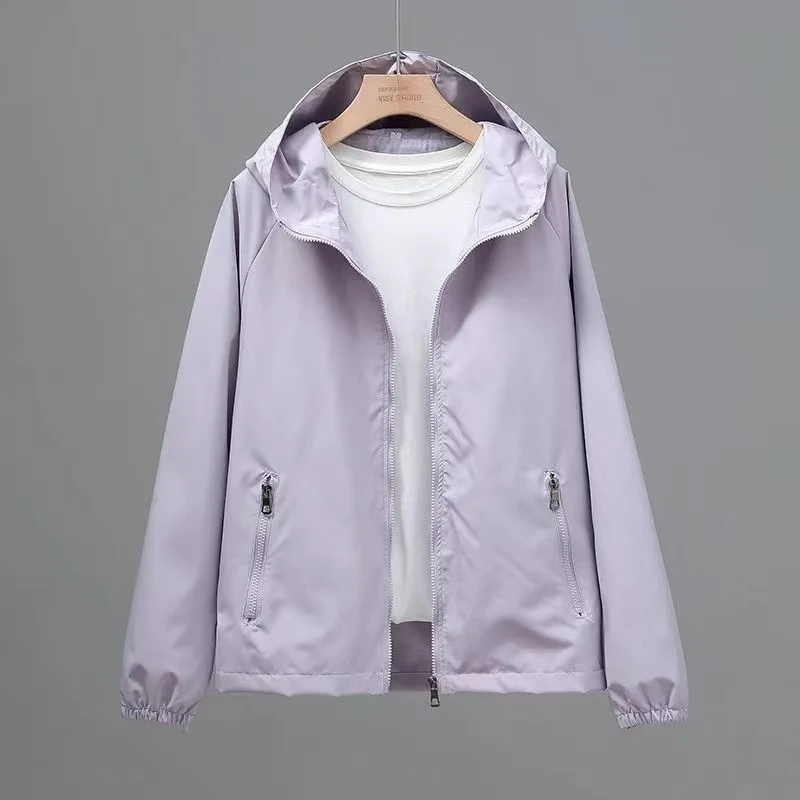 2025女装高档时装春装服装新款男女防风防水冲锋衣外套休闲连帽