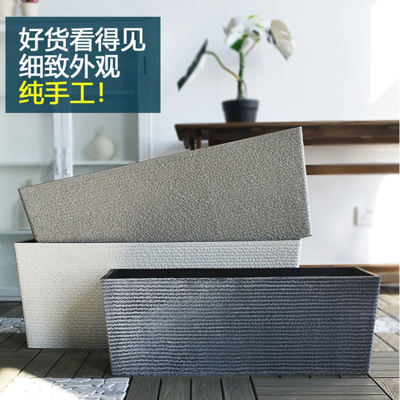 花盆家用塑料特大号种菜专用箱长方形花箱户外庭院种植箱种菜神器