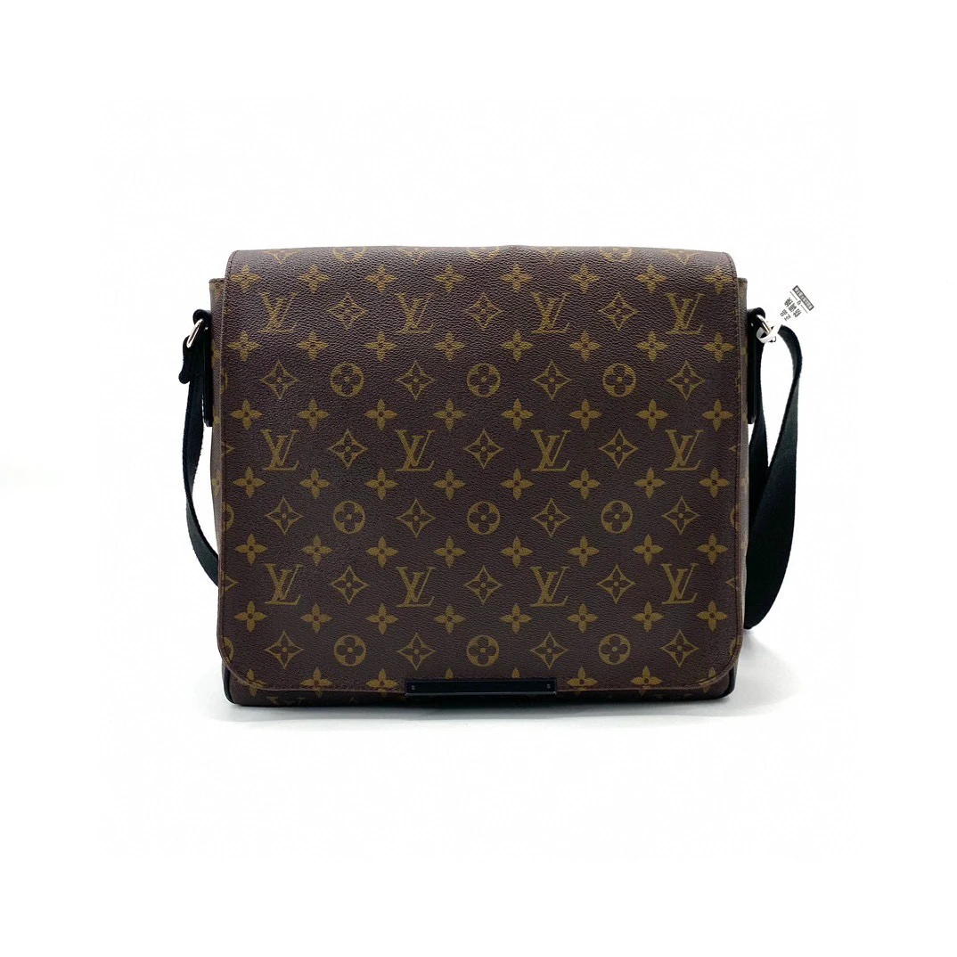 95新 LouisVuitton/路易威登 97新棕老花翻盖邮差包 尺寸30/26