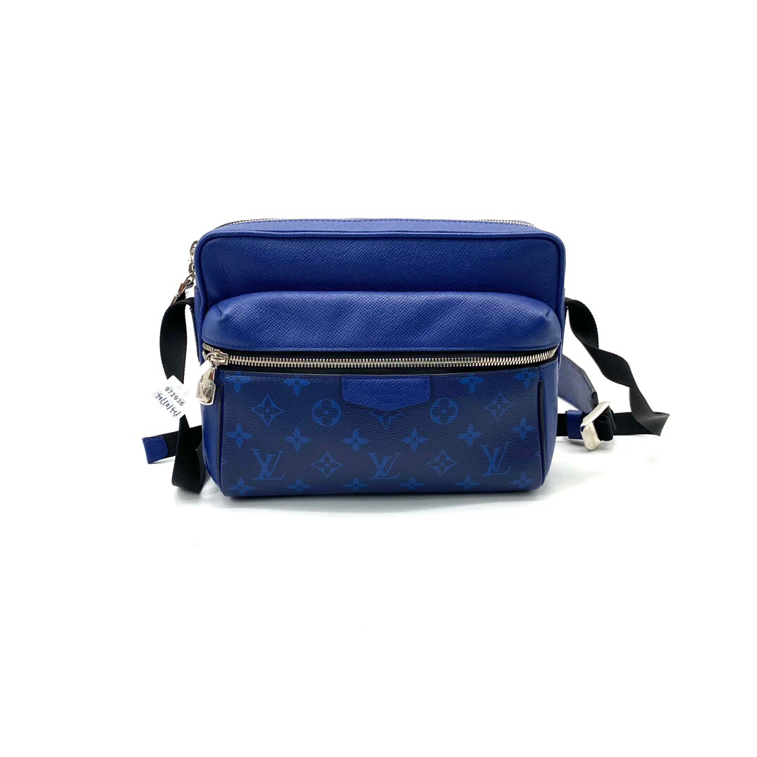 99新 LouisVuitton/路易威登 电光蓝outdoor邮差包 尺寸26/20