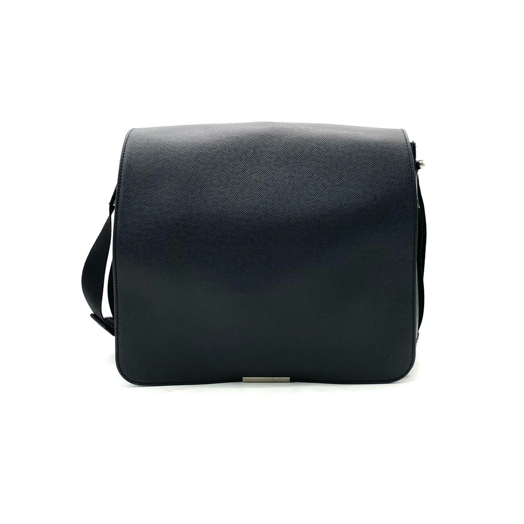 95新 LouisVuitton/路易威登 全皮十字纹翻盖邮差包 尺寸34/28