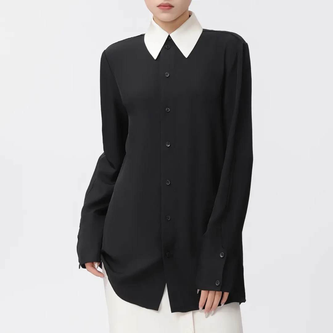 AMASS/阿玛施新中式衬衫通勤百搭气质衬衫女5301098