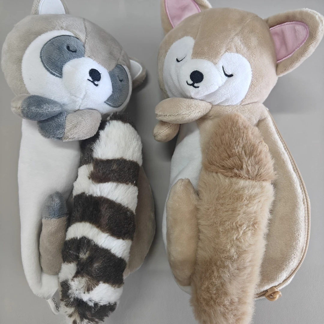 【一个】国誉新品毛绒动物笔袋PC312毛茸茸可爱收纳学生用 yz