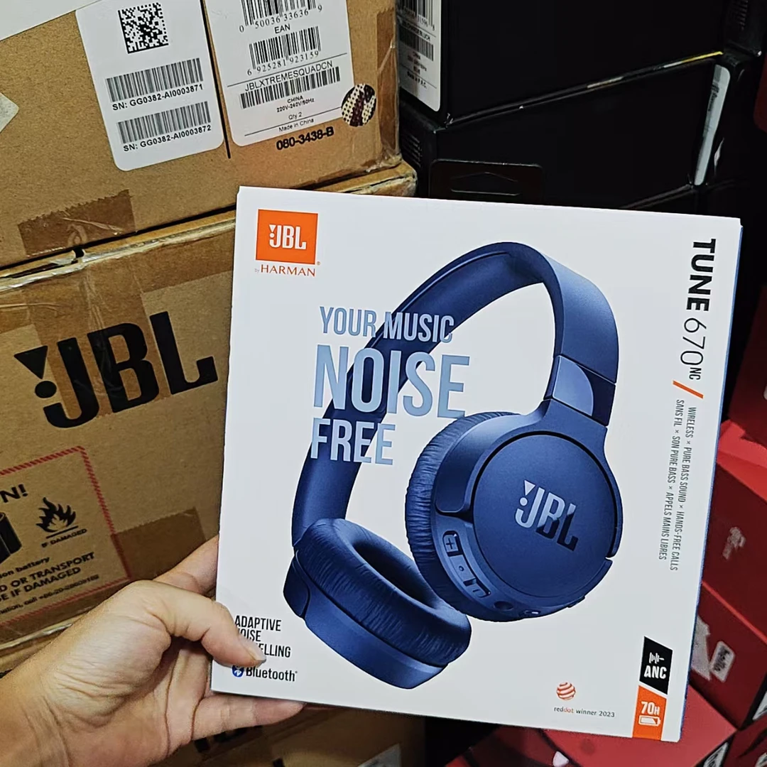 未使用 JBL TUNE670NC头戴式数字降噪无线耳机音乐游戏超长续