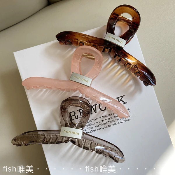 2025春季新款13公分后脑勺抓夹百搭简约法式盘头发抓夹优雅大抓夹