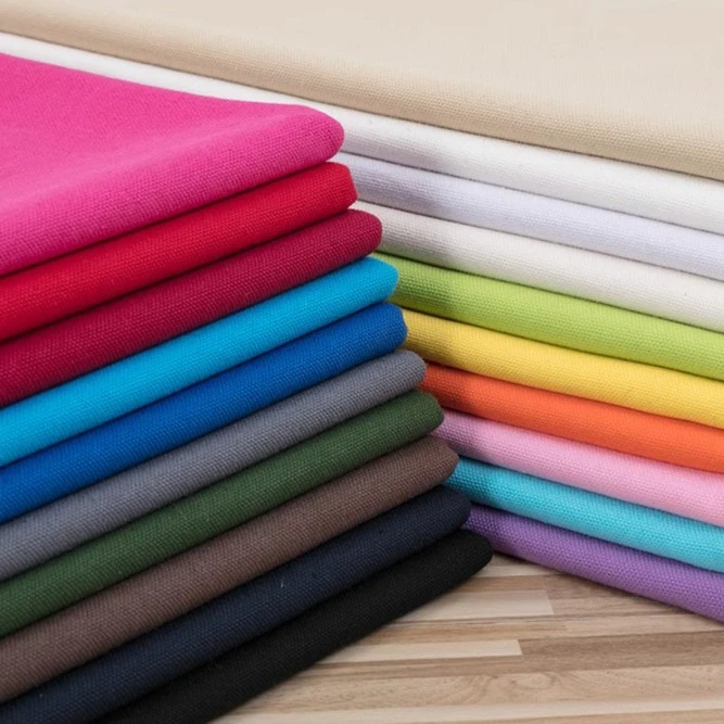 纯棉帆布布料全棉纯色耐磨沙发抱枕桌布窗帘背景装饰手工diy面料