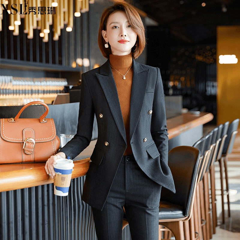 西装套装女秋冬上班服新款时尚面试工装高级感西服正装气质工作服