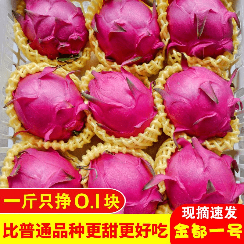【当季鲜果】红心火龙果热带水果新鲜现摘皮薄肉厚饱满好吃产地直发
