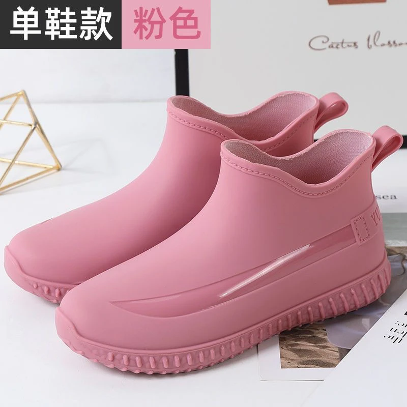雨鞋女款2025新款爆款时尚女式短筒防水防滑胶鞋加绒耐磨工作雨靴