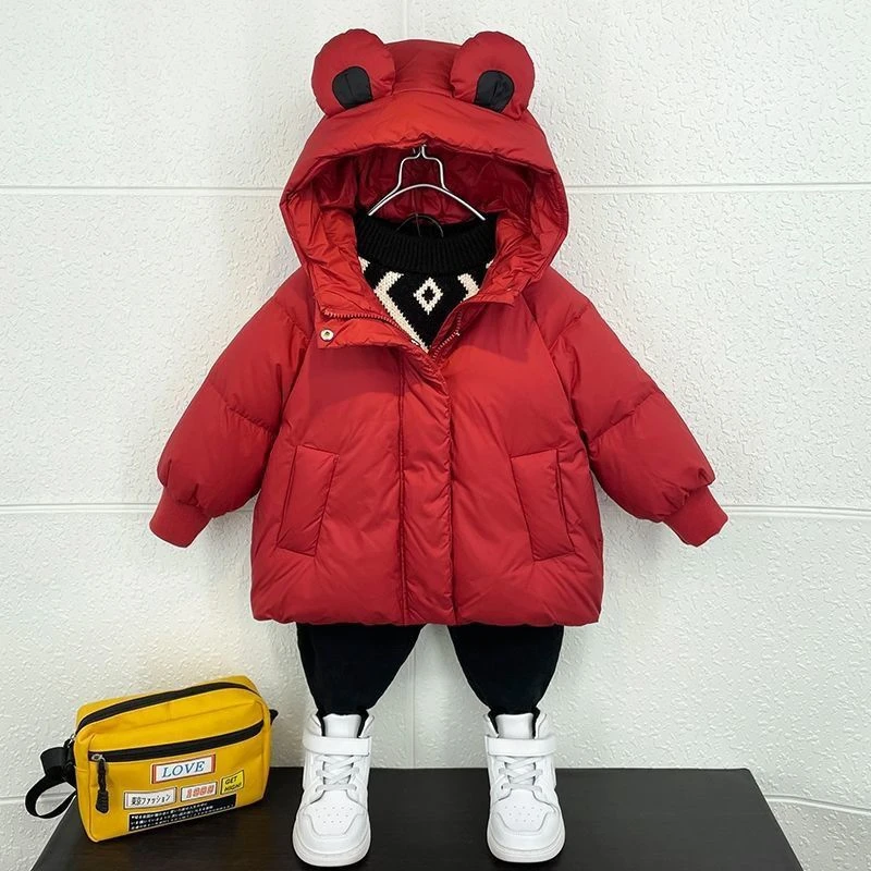 2023新款儿童棉服女童男童洋气短款小童卡通童装加厚保暖外套婴儿