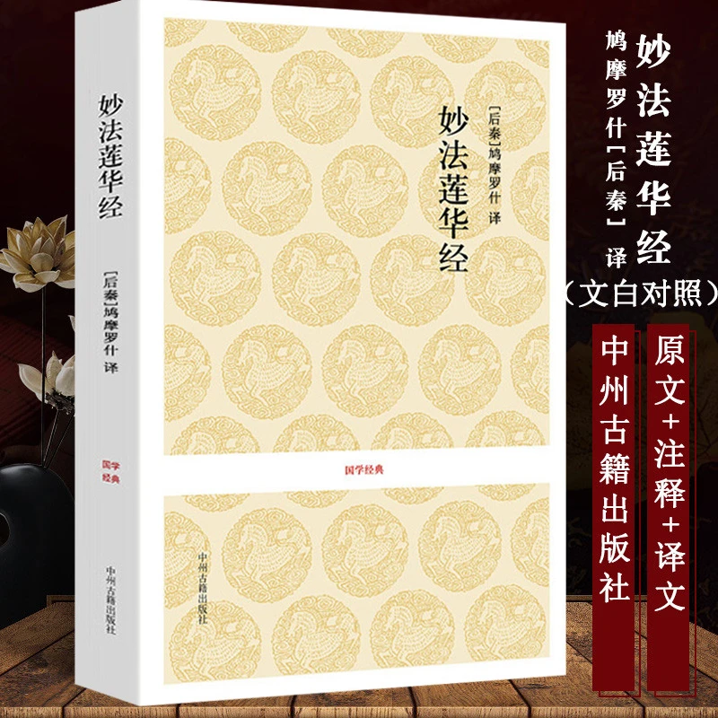 妙法莲华经 国学经典法华经鸠摩罗什译著佛教佛经讲记摘要书籍