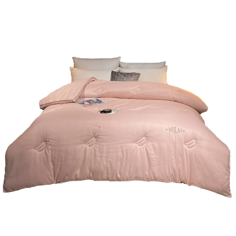 LUYEWEGER/路约威格秋冬季德绒提花大豆纤维被子冬被双人棉被芯加