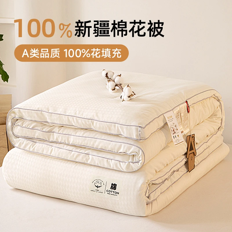 路约威格A类新疆棉花被子100全棉被芯加厚保暖学生宿舍冬被棉被春