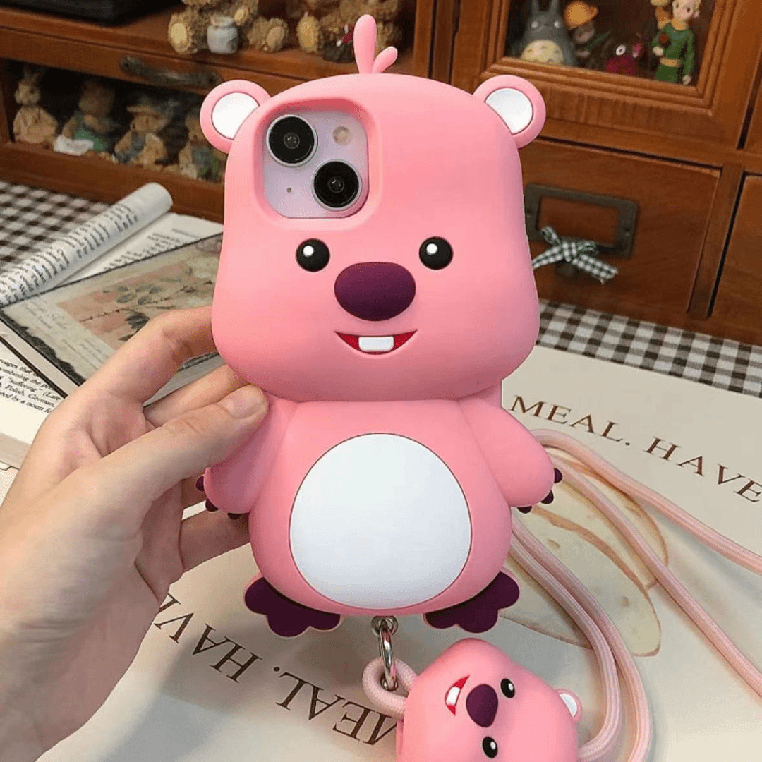 立体呆萌小海狸iPhone14promax苹果13手机壳12硅胶11软13promax女