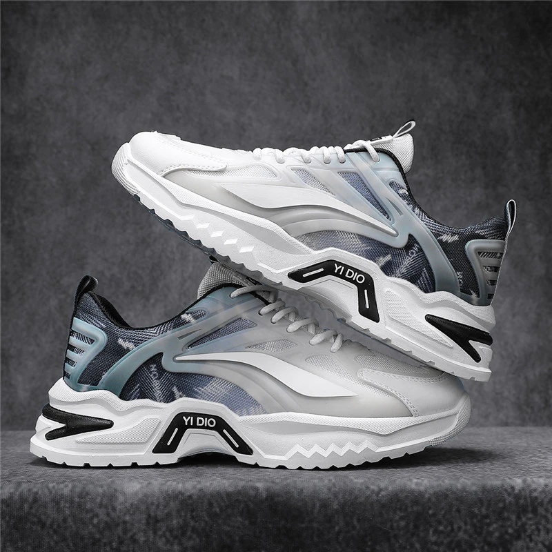 男鞋春季新款百搭耐磨休闲跑步运动鞋男士青少年老爹鞋韩版鞋子男