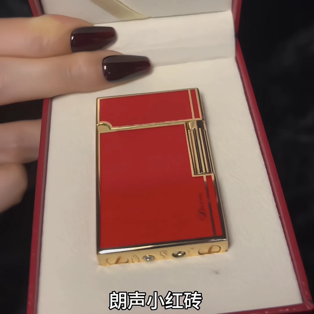 【sy】朗声小红砖创意打火机高颜值送礼物经典镜面原装手工高档时尚
