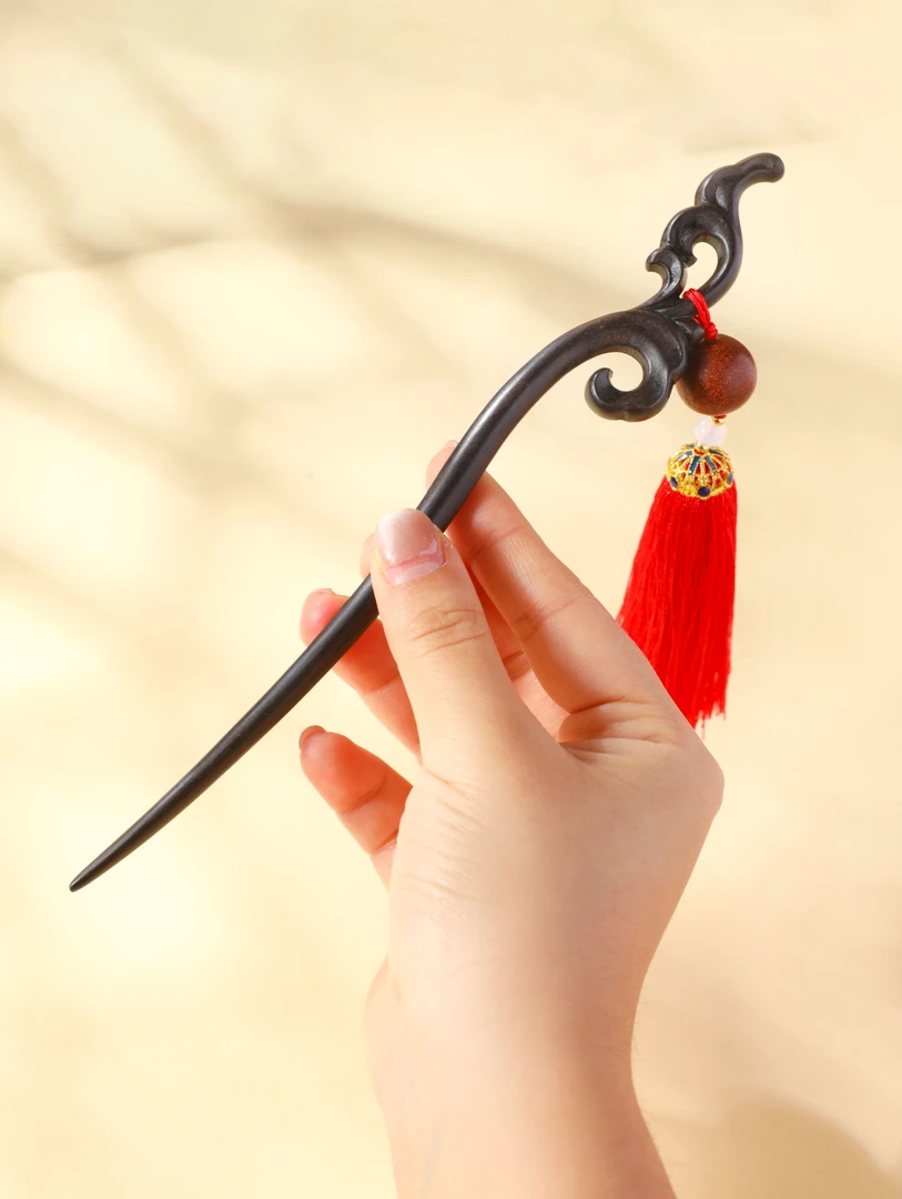 【羞笼红麝】 发簪 耳饰 古法合香 手作工艺