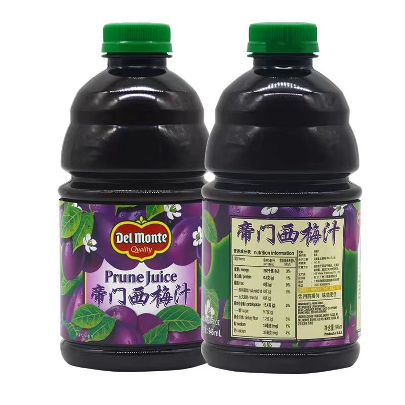 美国进口Delmonte地扪帝门西梅汁纯果蔬汁946ml老人孕妇饮料0添加