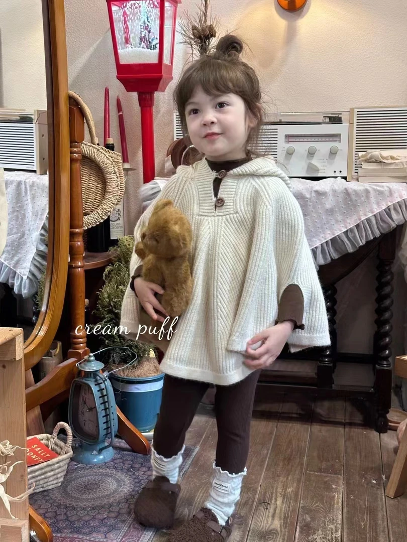 渐变丁达尔风精选春秋款女童韩里韩气咖色打底衫（饭饭童品）