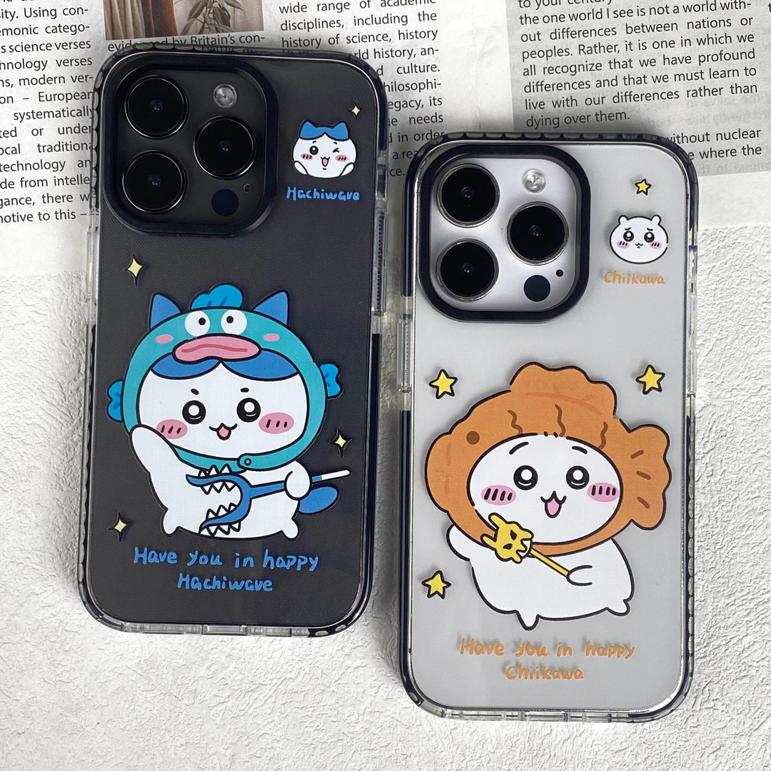 chiikawa吉伊卡哇小八乌萨奇透明13/14/15promax适用苹果手机壳