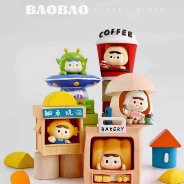 【拆盒】黑玩饱饱口袋商店系列盲盒潮玩手办