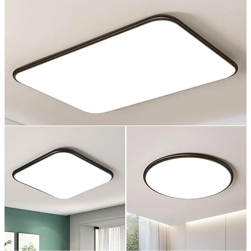 超薄护眼圆形吸顶灯简约大气客厅餐厅卧室书房间家用全光谱三防灯