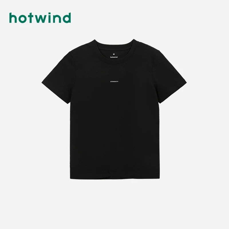 热风2024年秋季新款女士基本短袖T恤F01W4702