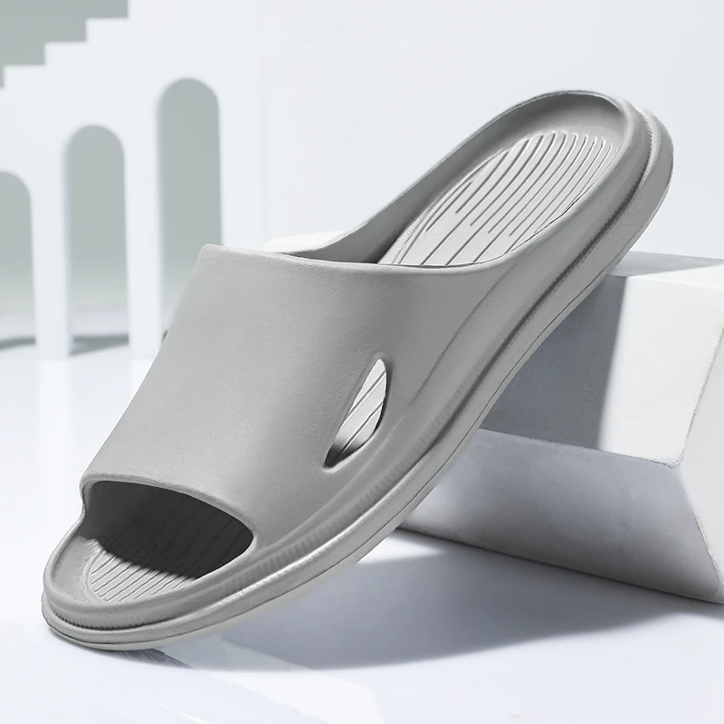 拖鞋男款户外穿潮流室内居家防滑浴室洗澡学生厚底男拖鞋