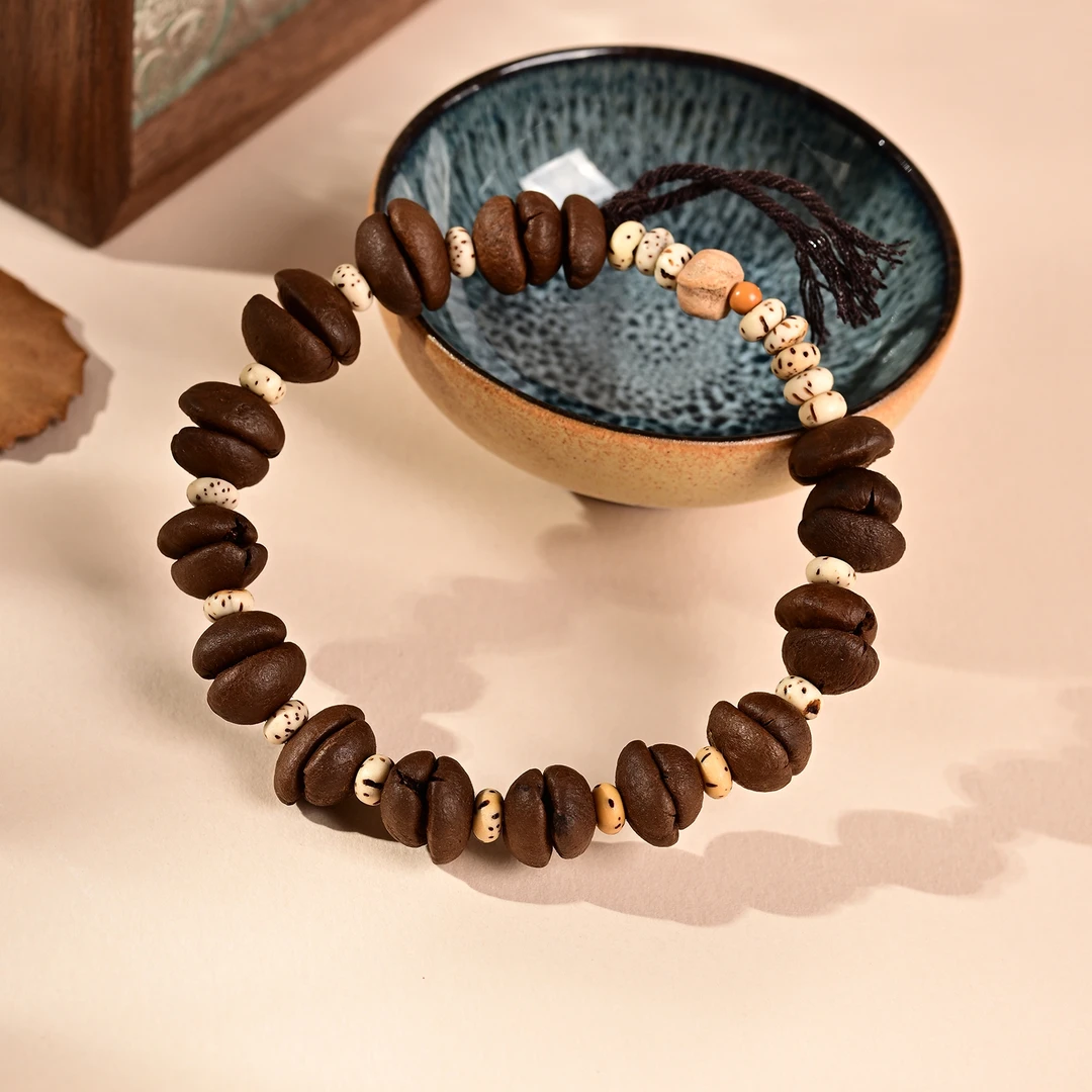 非金属木质手链 非金属手串咖啡豆星月手串多样性发货