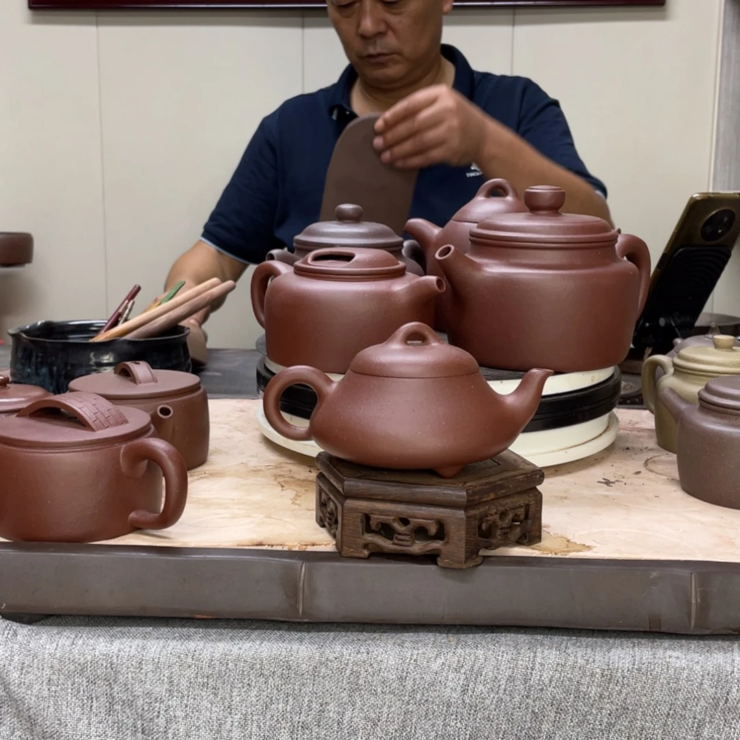 底槽青茶壶汉堂石瓢半手工