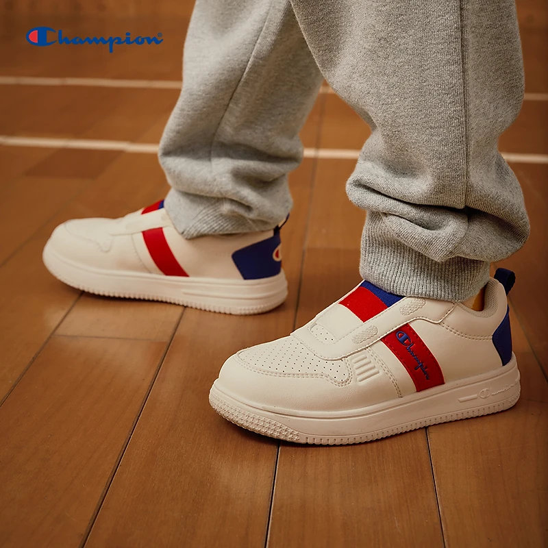 Champion冠军童鞋2024秋季休闲时尚个性百搭撞色拼接舒适运动板鞋