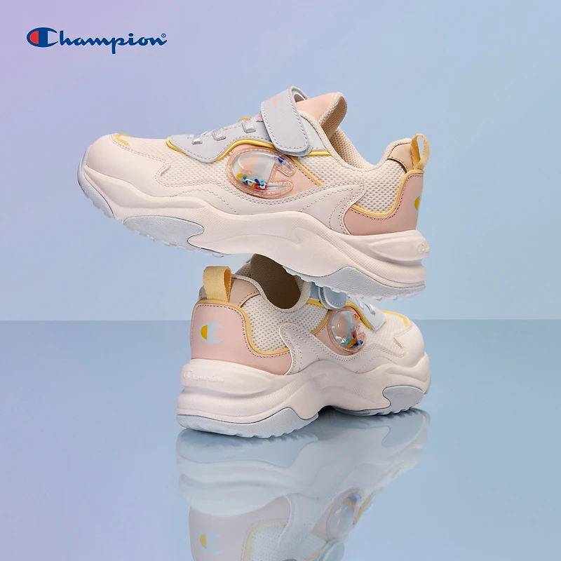 Champion冠军官网童鞋2023新款童趣可爱魔术贴跑鞋