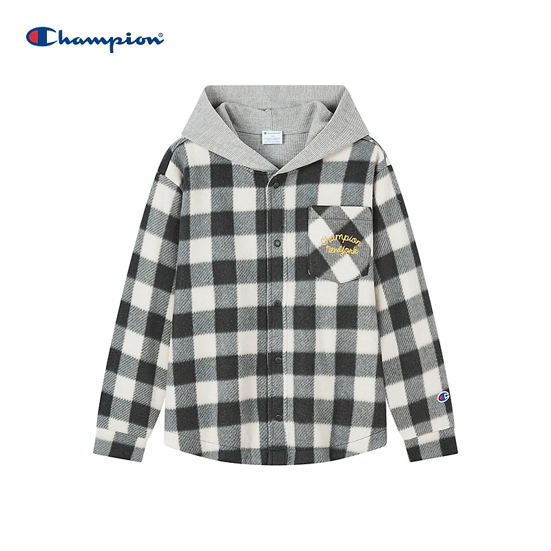 Champion冠军儿童2024秋冬时尚格子外套CKA606