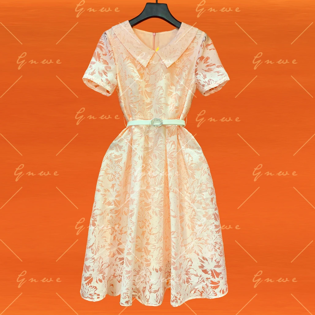 【私人订制】显瘦气质手工连衣裙A-69