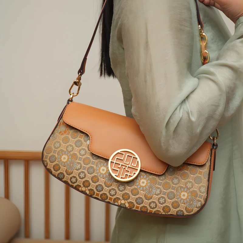 非遗桑蚕丝宋锦新中式国风单肩腋下斜挎女包时尚百搭大情人节送礼