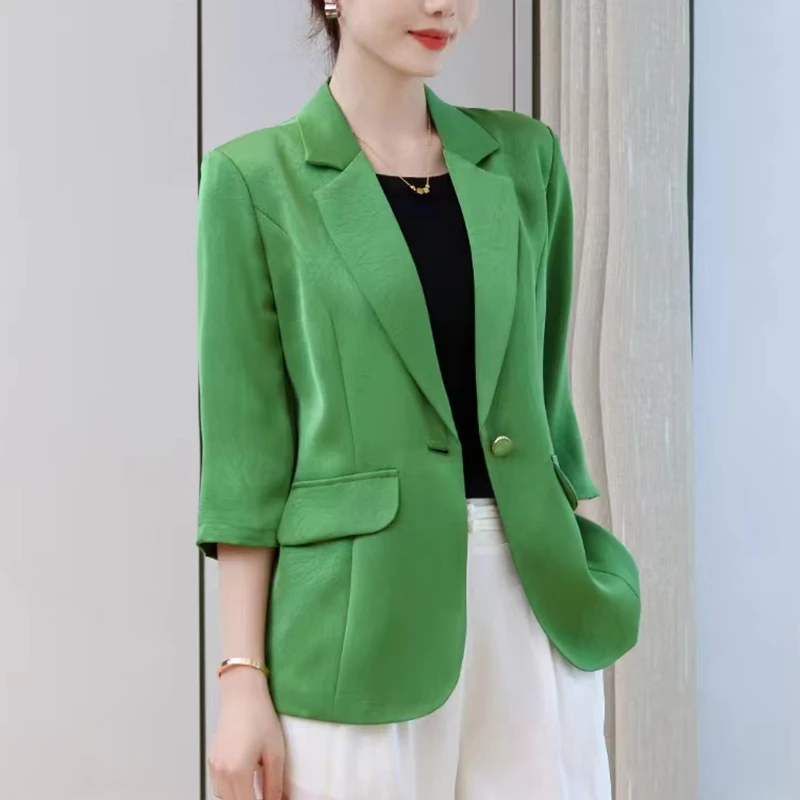 新款时尚休闲百搭冠乐皱韩版小西装