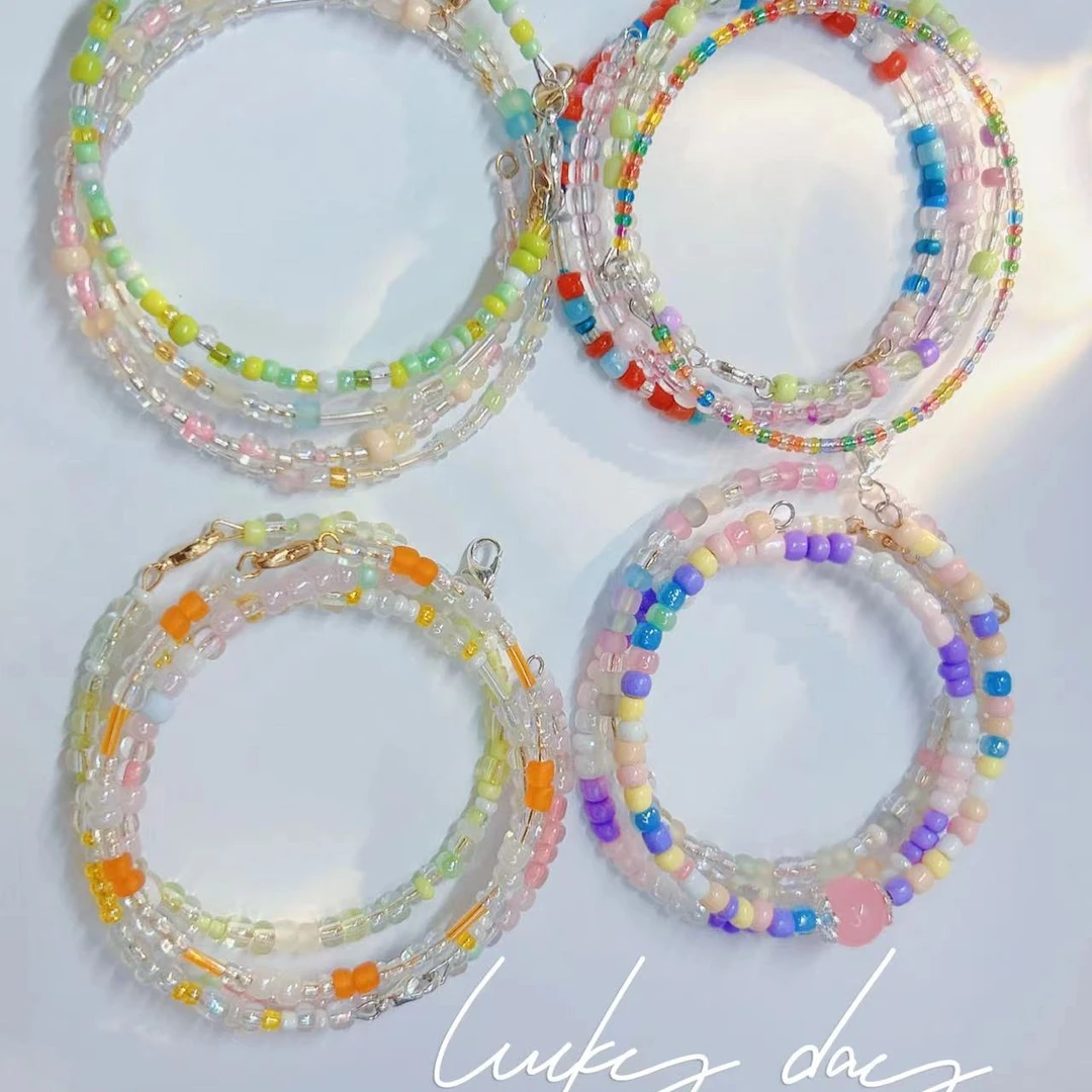 可爱高颜值ins风diy米珠手工