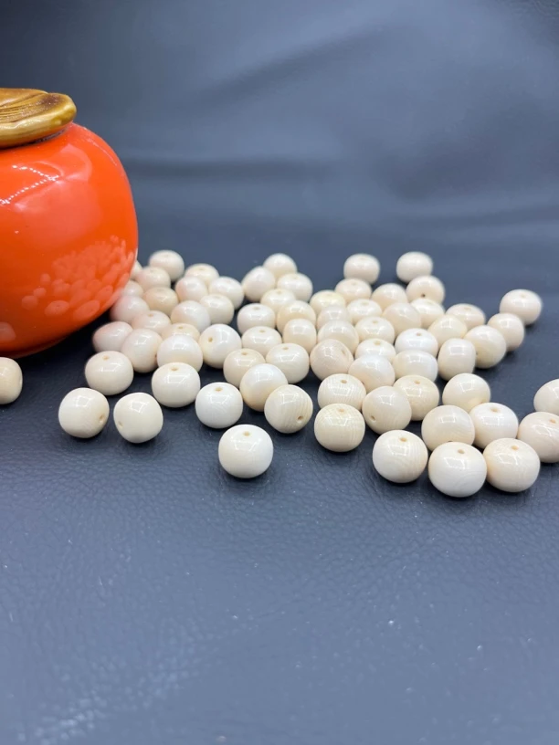 猛犸牙老型珠文玩手串diy配件9mm✖️8mm一颗