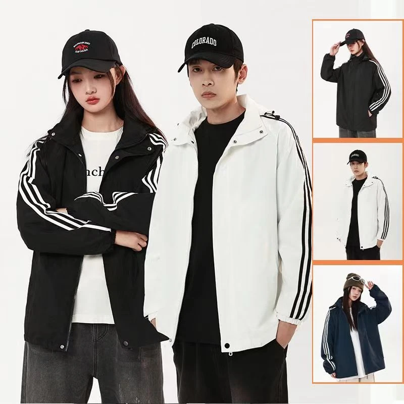 发货快【反季】男女同款情侣休闲宽松外套上衣夹克春秋季防风1256