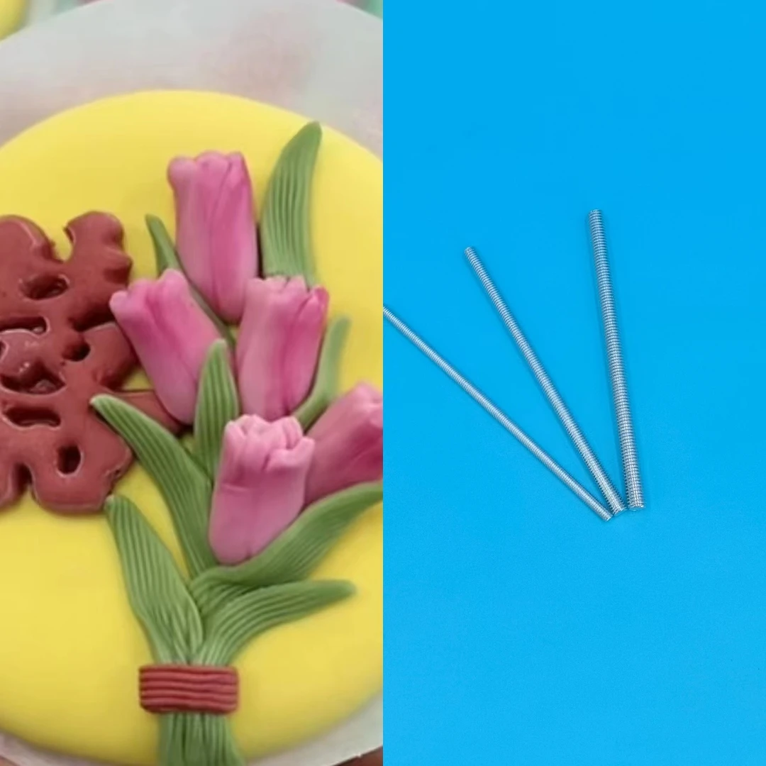 丝杆纹理棒三件套叶子纹胡子纹叶子纹压发棒头发纹花馍中式工具