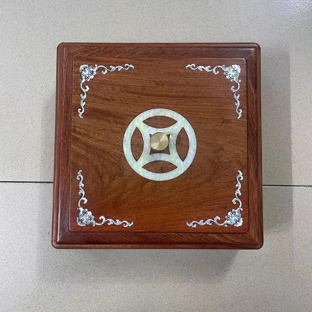 M螺钿铜钱图案零食坚果盒23*23*8