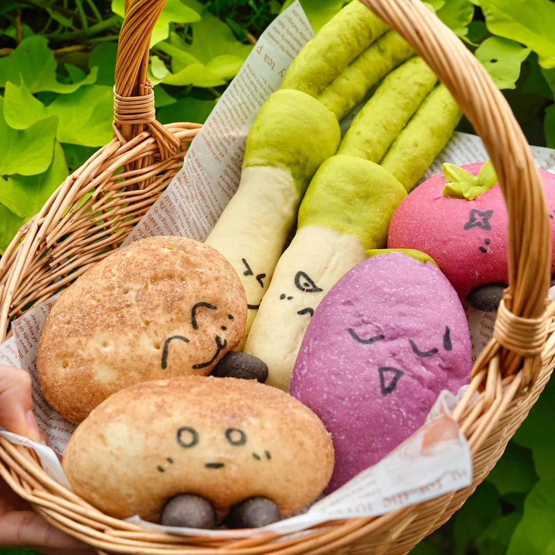 【蔬菜园套餐】仅售湖南 茄子大葱土豆番茄面包 超可爱 包邮送松饼