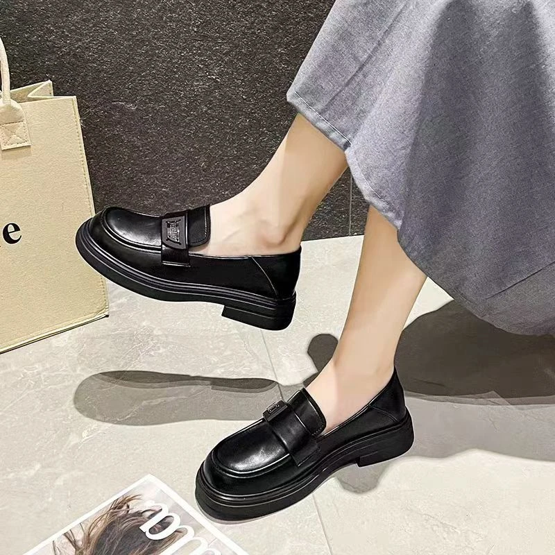 【前男友一号】013法式温柔晚风玛丽珍皮鞋女英伦风乐福鞋金属扣