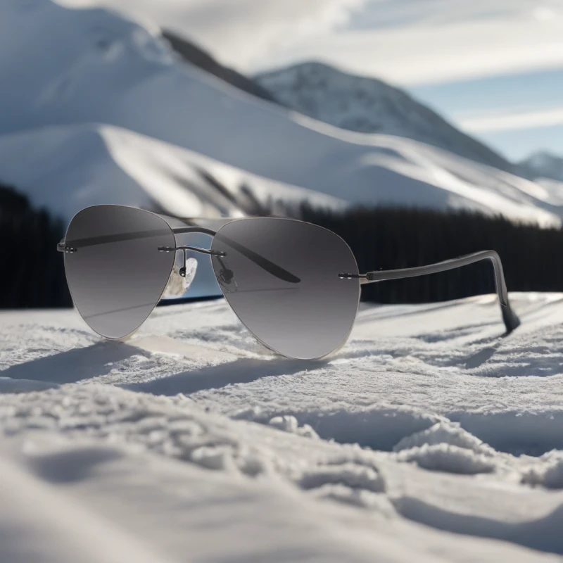 潮流新款飞行员太阳眼镜男女无边框蛤蟆镜开车钓鱼防强光偏光墨镜