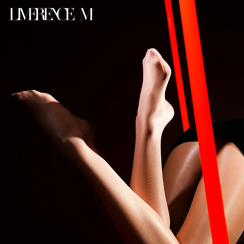 涞觅润丝【40D霓虹】性感薄款柔光油亮丝滑无缝裆连裤丝袜