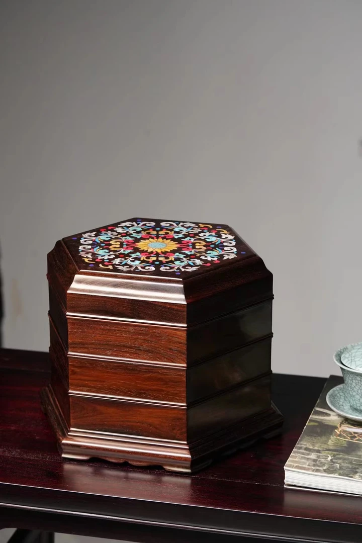 枝 ｜西番莲多层茶盒29.26.21cm