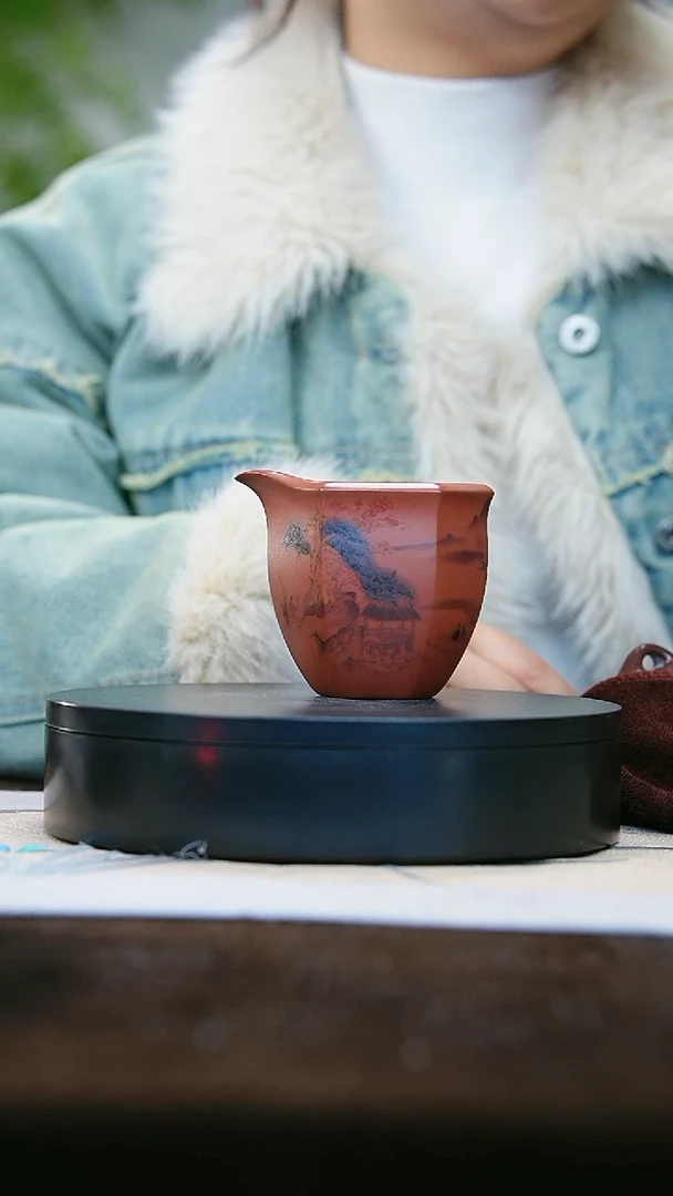 【闪购商品】紫砂茶壶70大红袍公道杯