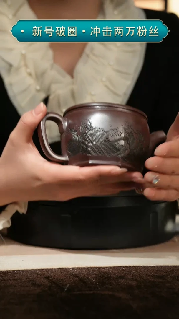 【闪购商品】紫砂茶壶99石红八方汉瓦壶