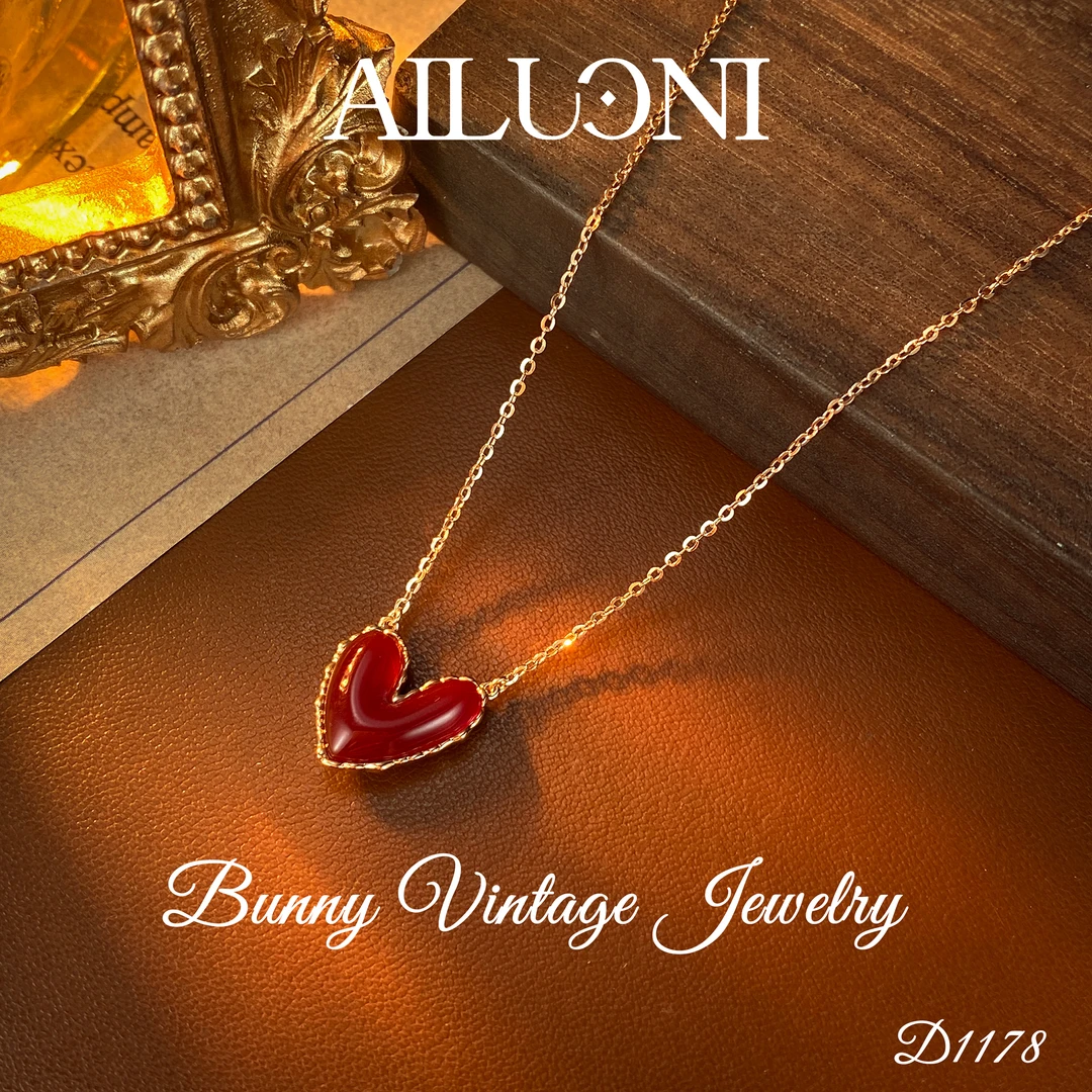 坠链均925银 D1178 英★【炽热之心】AILUONI 爱洛妮 项链